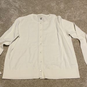 Cardigan.  Cream. Never worn